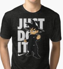 Goku Coats! Tri-blend T-Shirt