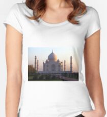 The Taj Mahal at sunrise. Fitted Scoop T-Shirt