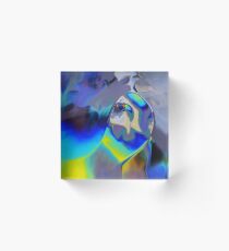 Screen Glitch Water Drop Acrylic Block