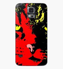 ANGRY CAT POP ART - YELLOW BLACK RED Case/Skin for Samsung Galaxy