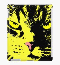 ANGRY CAT POP ART - YELLOW BLACK RED iPad Case/Skin