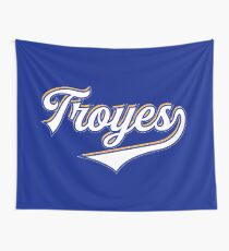 Troyes - France - Vintage Sports Typography Wall Tapestry