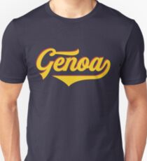 Genoa - Italy - Italia - Vintage Sports Typography Unisex T-Shirt