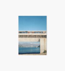 Metro Over Lake Como Art Board