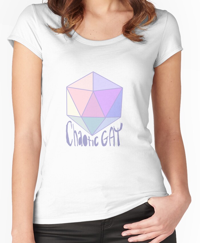Chaotic Gay Women's Fitted Scoop T-Shirt