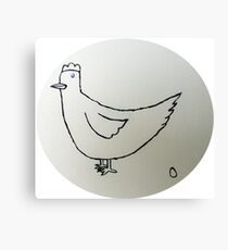Hen - Poule - Martin Boisvert Canvas Print