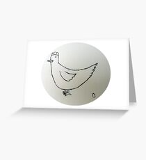 Hen - Poule - Martin Boisvert Carte de vœux