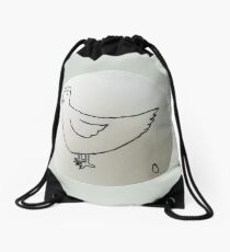 Hen - Poule - Martin Boisvert Drawstring Bag