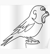 Gorilla bird Poster