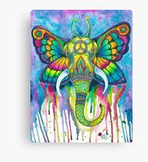 Butterfly Elephant Canvas Print