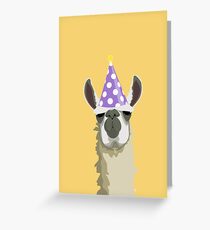 Geburtstags-Lama Grußkarte