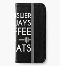 Coffee & Squats iPhone Wallet/Case/Skin