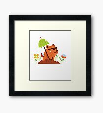 Funny and Awsome Happy Groundhog Day TShirt Framed Print