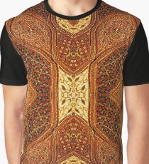 Brown-white pattern with a six-point. Graphic T-Shirt