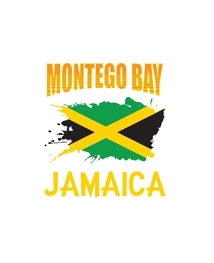 Montego Bay Jamaica Jamaican Flag Banner Art Ipad Case Skin By