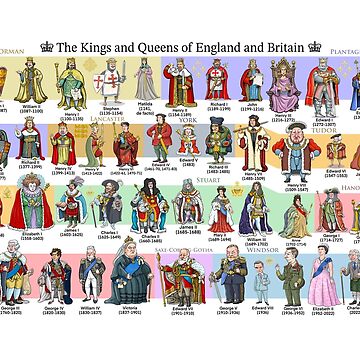 Artwork thumbnail, The Kings and Queens of England and Britain (2023) by MacKaycartoons