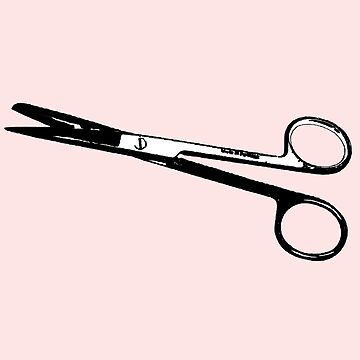 Surgical Scissors Sticker for Sale by Flower-Thoughts
