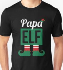 Papa Elf Funny Christmas Matching Family Design Unisex T-Shirt