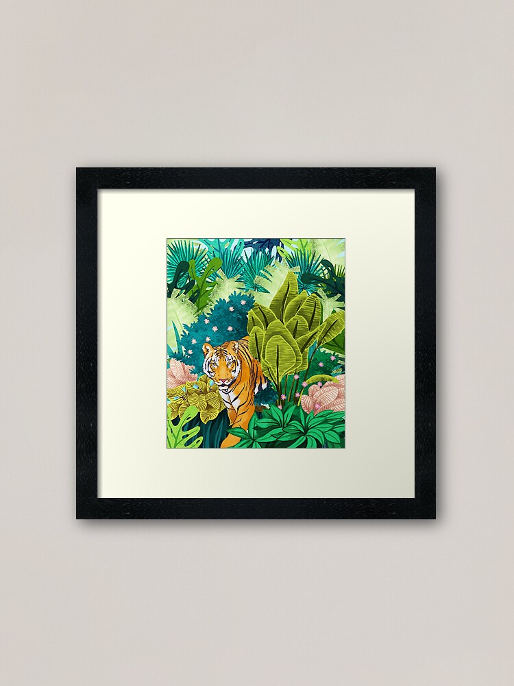 Alternate view of Jungle Tiger Framed Art Print