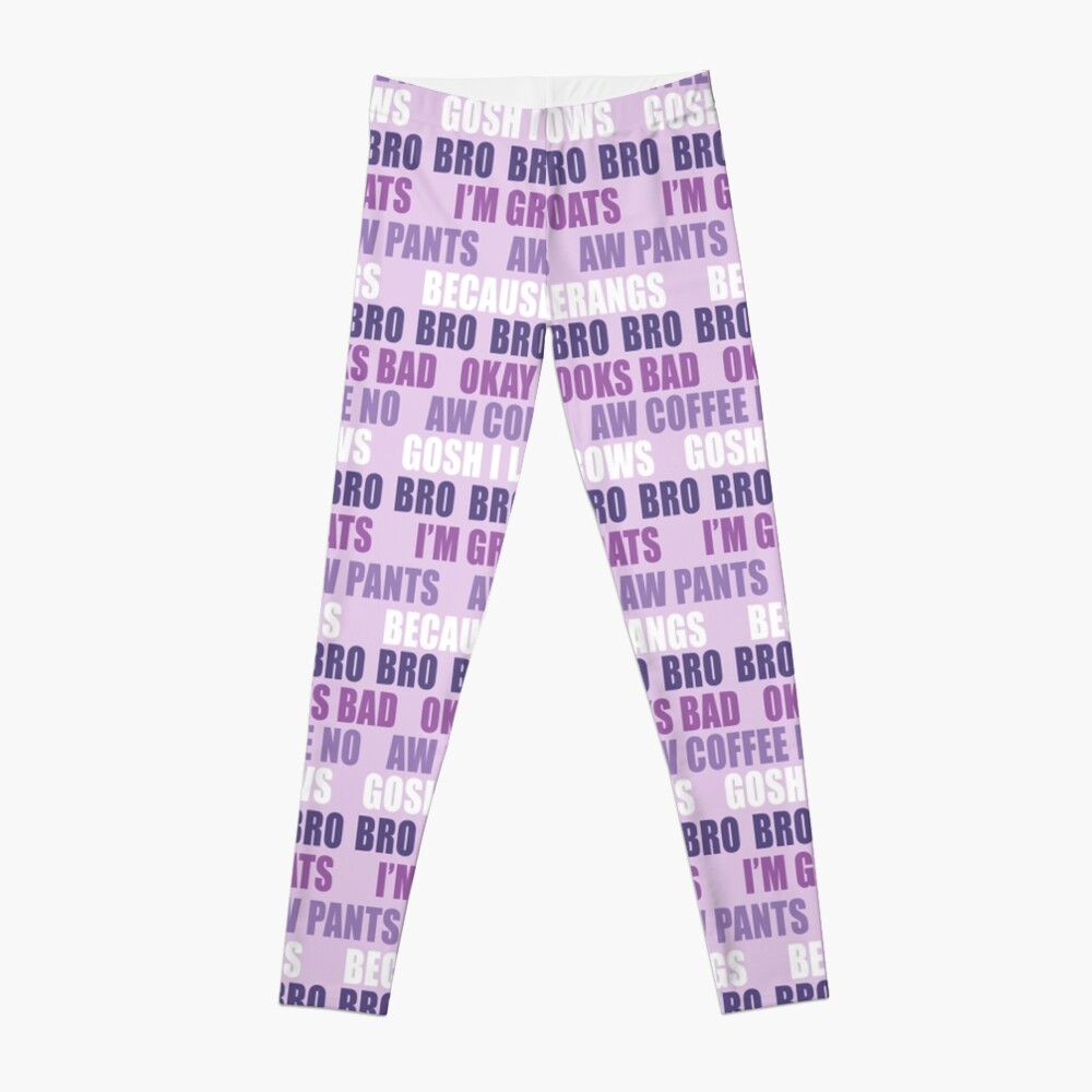 workout leggings with words
