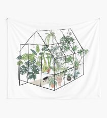 Tela decorativa invernadero con plantas