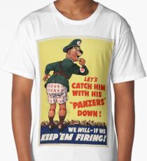 Hitler 'panties down' POSTER funny Long T-Shirt