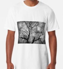 Eerie black and white trees Long T-Shirt