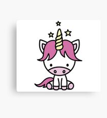 Cute unicorn for kids Canvas Print