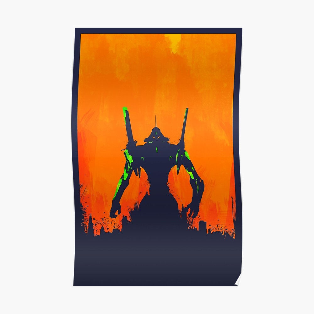 "Evangelion" Poster by ashplus | Redbubble