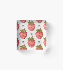 Bloque acrílico campos de fresas