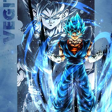 Vegito Blue and Gogeta Blue Wallpaper Poster Canvas