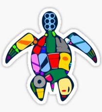 Turtle- ocean plastics Sticker