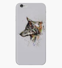 wolf watercolor psdelux iPhone Case