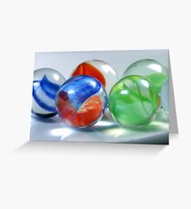 Red, Blue And Green Greeting Card