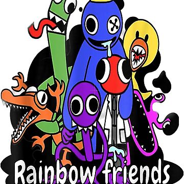 Rainbow Friend Blue Sticker for Sale by shnapple