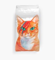 David Bowie - Cat Rebel Duvet Cover