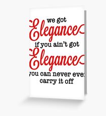 Elegance Greeting Card