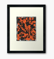 Orange/Black style Framed Print