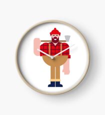 Lumberjack Clock