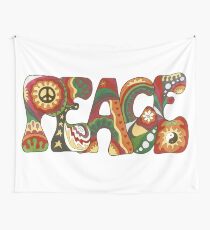 Vintage Psychedelic Peace Wall Tapestry