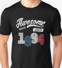 Awesome Since July 1994 Shirt Vintage 24th Birthday Unisex T-Shirt