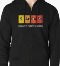 Sudadera con capucha y cremallera Humor sarcasmo Mendeleev elementos periodicos