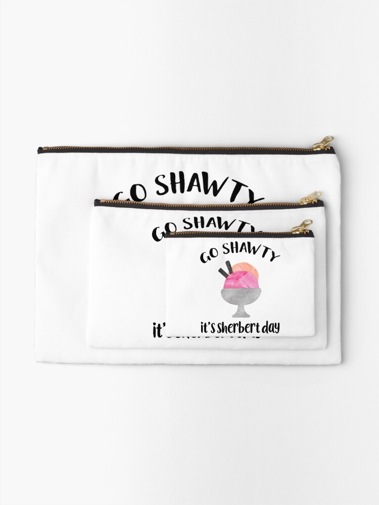 Alternate view of Go Shawty, It's Sherbert Day Zipper Pouch