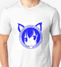 Genetisch ausgeführte Katzenmädchen für den häuslichen Besitz Slim Fit T-Shirt