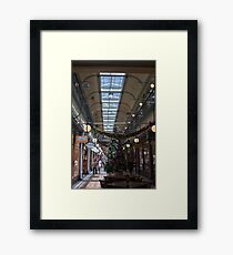 Shopping Arcade Framed Print