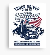 Truck Driver Canvas Print