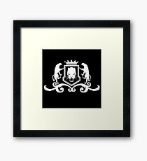Black Panther style regal crest Framed Print