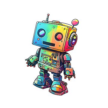 Cute Robot sticker 15 Sticker for Sale by Inky-Spiration