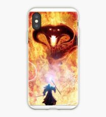 The fall into shadow and flame iPhone Case