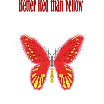 Artwork thumbnail, Better Red than Yellow Butterfly by santoshputhran